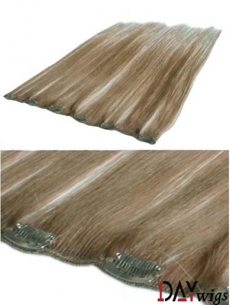 Perfect Blonde Straight Remy Real Hair Clip In Hair Extensions