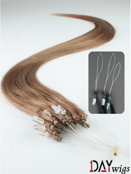 Cheapest Brown Straight Micro Loop Ring Hair Extensions