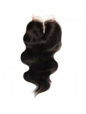 High Quality Black Long Wavy Lace Closures