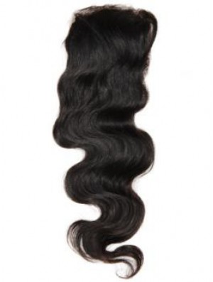 Online Black Long Wavy Lace Closures