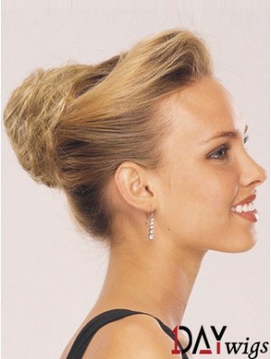 Blonde Red Wraparound Ponytail