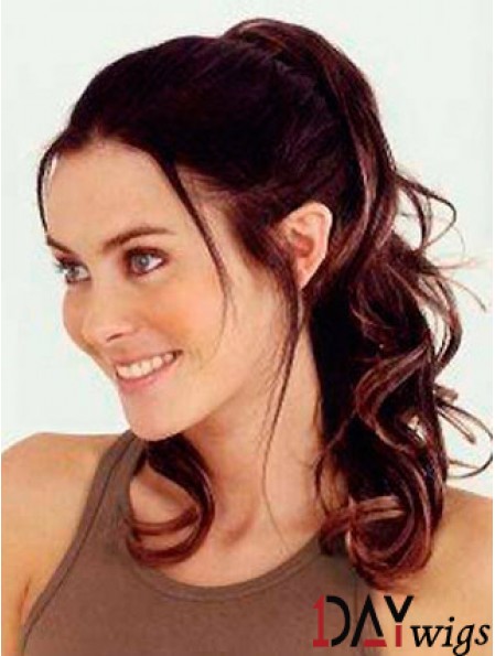 Trendy Wavy Auburn Ponytails