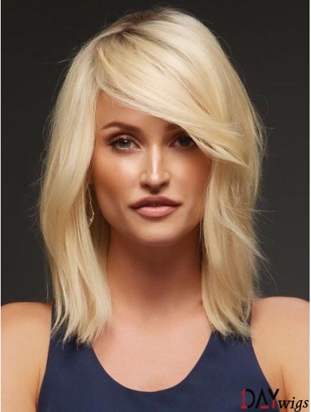 Blonde Layered Wavy 14 inch Buy Real Hair Wigs