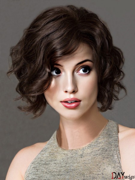 Black Bob Wig With Remy Real Chin Length 100% Hand Tied