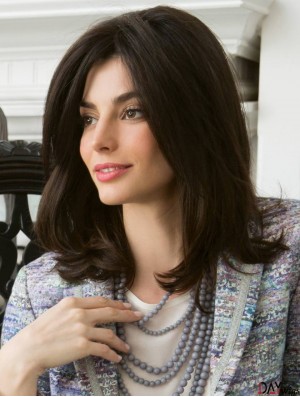 Mono Top Wigs Cheap 100% Hand Tied Wavy Style Layered Cut