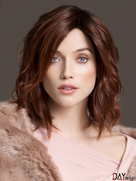 Bob Style Wigs Remy Real Curly Style Auburn Color Bobs Cut