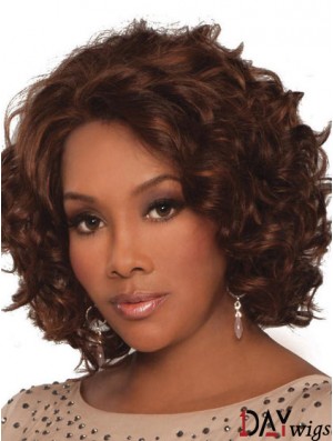 Indian Remy Lace Front Chin Length Curly Style African Styles