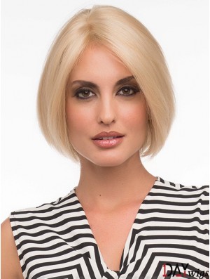 Bob Fashion Wigs With Remy Real Lace Front Chin Length