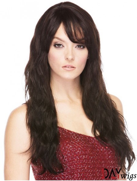 Brazilian Real Hair With Bangs Straight Style Long Length