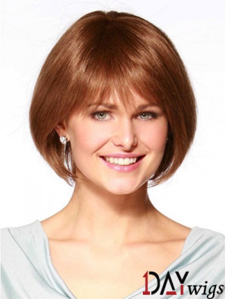 Real Hair Bob Wig Remy Real Bobs Cuts Straight Style Chin Length