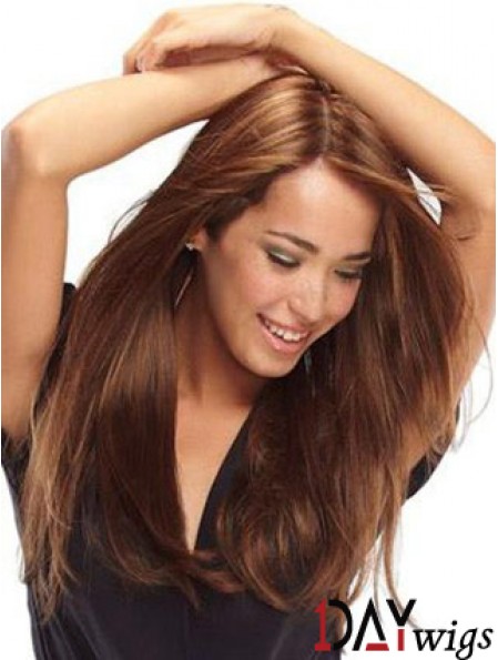 Real Hair Wigs Monofilament Cap Auburn Color 100% Hand Tied