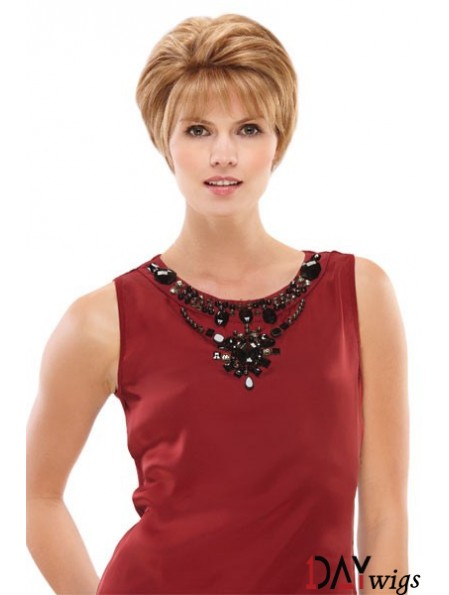 Boycuts Short Blonde Straight Style Petite Wigs