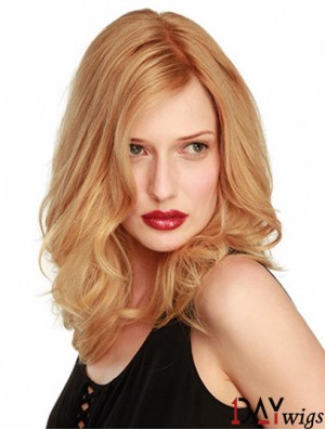  Best Blonde Wavy Shoulder Length Lace Front Wigs 