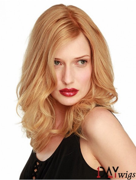  Best Blonde Wavy Shoulder Length Lace Front Wigs 
