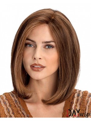  Easy Auburn Lace Front Shoulder Length Remy Real Lace Wigs