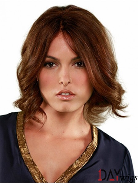 Chin Length Brown Hairstyles 10 inch Curly Bob Wigs