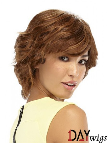 Wavy Auburn Style Short Classic Wigs