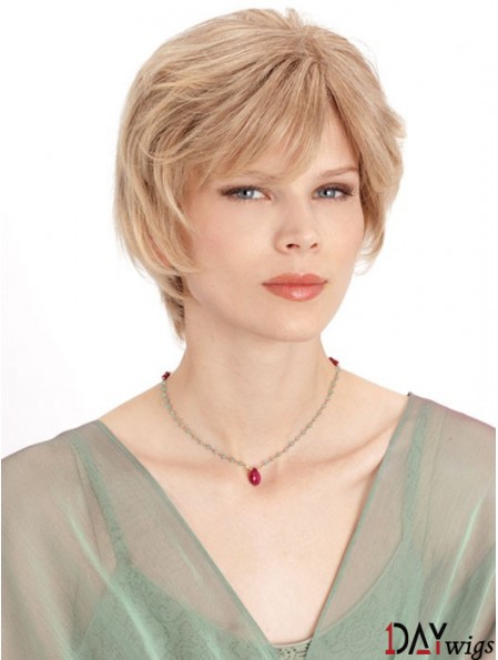 Monofilament Straight Layered Chin Length 8 inch Incredible Real Hair Wigs