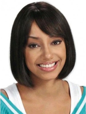 Short Hair Wigs African American Straight Style Chin Length