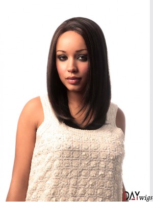 Long Brown Yaki Without Bangs Great African American Wigs