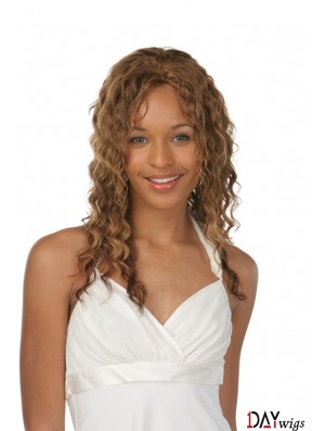 Layered Good Curly Auburn Long Real Hair Lace Front Wigs