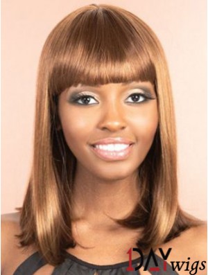 Cheap African Wigs Straight Style Bobs Cut Shoulder Length