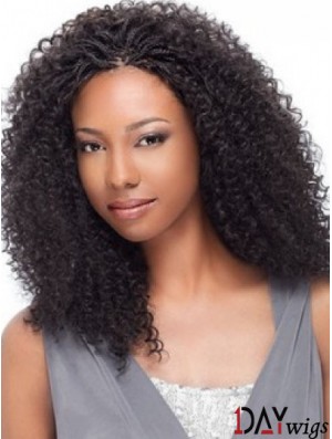Comfortable 14 inch Shoulder Length Kinky Wigs For Black Women