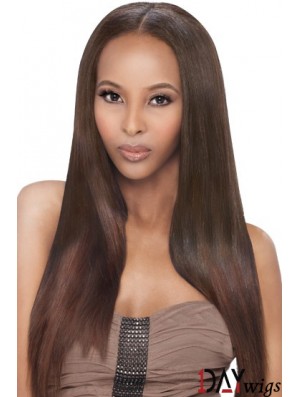 Long Auburn Yaki Without Bangs Fabulous African American Wigs