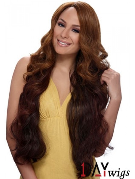 Buy African American Wigs Online With Synthetic Auburn Color Wavy Style