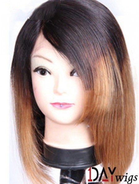 Sleek 12 inch Shoulder Length Straight Wigs For Black Women
