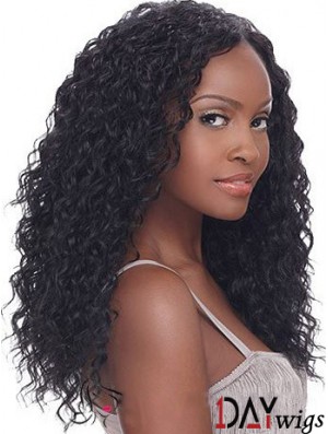 Flexibility 18 inch Long Kinky Wigs For Black Women