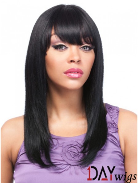 18 inch Black Lace Front Wigs For Black Women