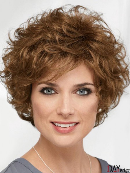 Curly Brown Short 8inch Designed Classic Wigs