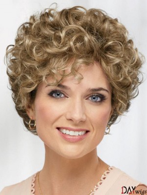 Curly Blonde Short 8 inch Soft Classic Wigs