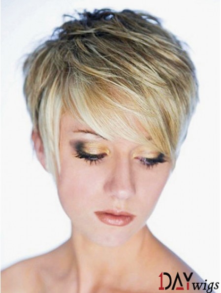 Best Synthetic Wig Boycuts Cropped Length Blonde Color