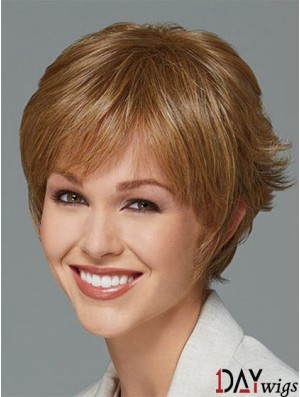 Short Boycuts Straight Blonde New Synthetic Wigs