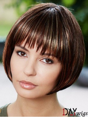 Best Synthetic Wigs For Women With Straight Hair Style Brown Color