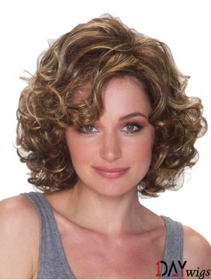 Cheap Wigs UK Synthetic Curly Style Chin Length Layered Cut