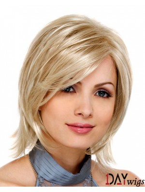 Blonde Synthetic Lace Front Wigs Bobs Hair Cuts Chin Length