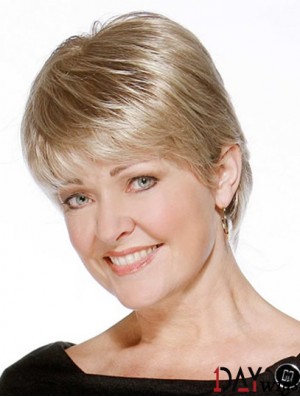Incredible Blonde Short Boycuts Straight Glueless Lace Front Wigs