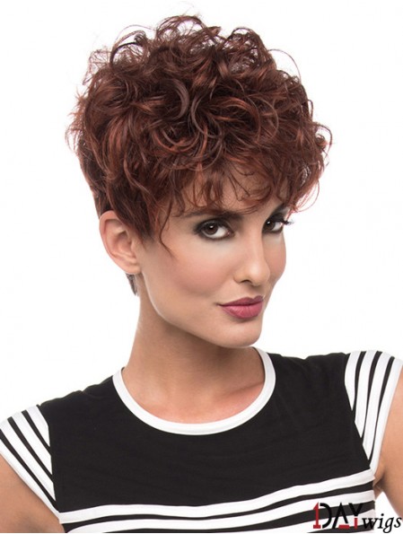 Curly Red Beautiful Short Classic Wigs