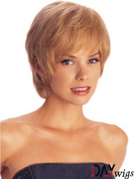 Short Layered Straight Auburn Amazing Synthetic Wigs