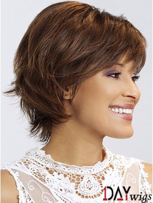 Wavy With Bangs 8 inch Stylish Short Wigs