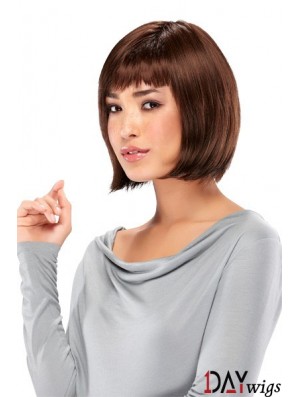 Lace Front Chin Length Straight Auburn New Bob Wigs