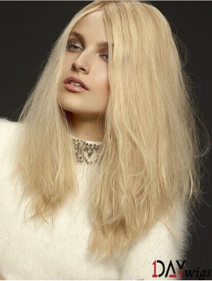 Wavy Layered Lace Front Cheap 18 inch Blonde Long Wigs