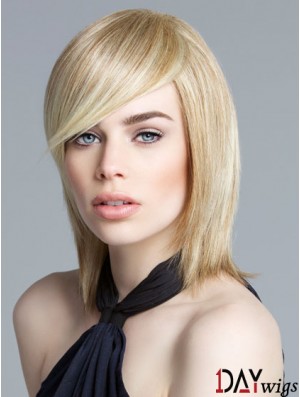 Lace Front Chin Length Straight Blonde New Bob Wigs