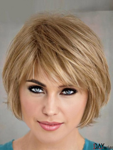 Short Layered Bob Hairstyles Blonde Color Bobs Cut Straight Style