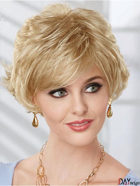 Bob Wig UK With Synthetic Capless Wavy Style Chin Length