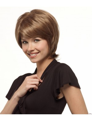 Capless Short Straight Brown Stylish Bob Wigs