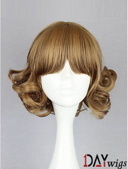 Capless Chin Length Wavy Blonde Amazing Bob Wigs